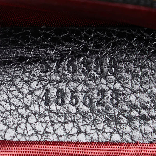 グッチ ズゥミ ショルダーバッグ 576388 ブラック レザー レディース GUCCI 【中古】