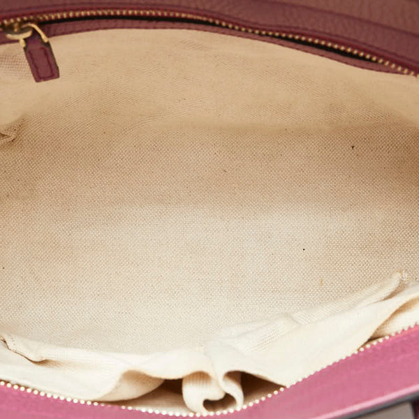 グッチ スウィング ハンドバッグ ショルダーバッグ 2WAY 368827 ピンク レザー レディース GUCCI 【中古】