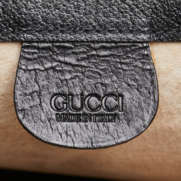 グッチ セカンドバッグ 016 0062 ブラック レザー レディース GUCCI 【中古】