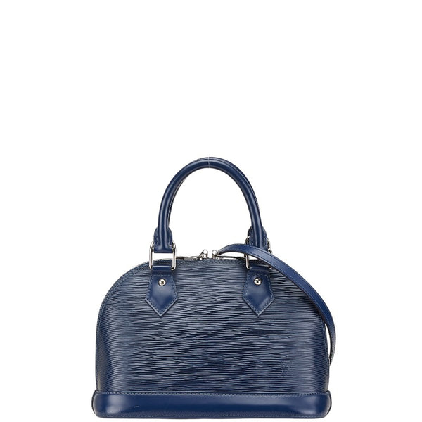 ルイ ヴィトン エピ アルマBB ハンドバッグ ショルダーバッグ 2WAY M40855 アンティゴブルー ネイビー レザー レディース LOUIS VUITTON 【中古】