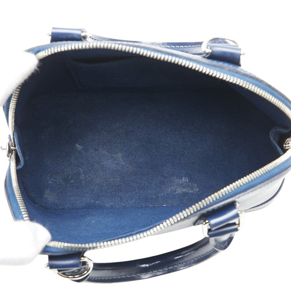 ルイ ヴィトン エピ アルマBB ハンドバッグ ショルダーバッグ 2WAY M40855 アンティゴブルー ネイビー レザー レディース LOUIS VUITTON 【中古】