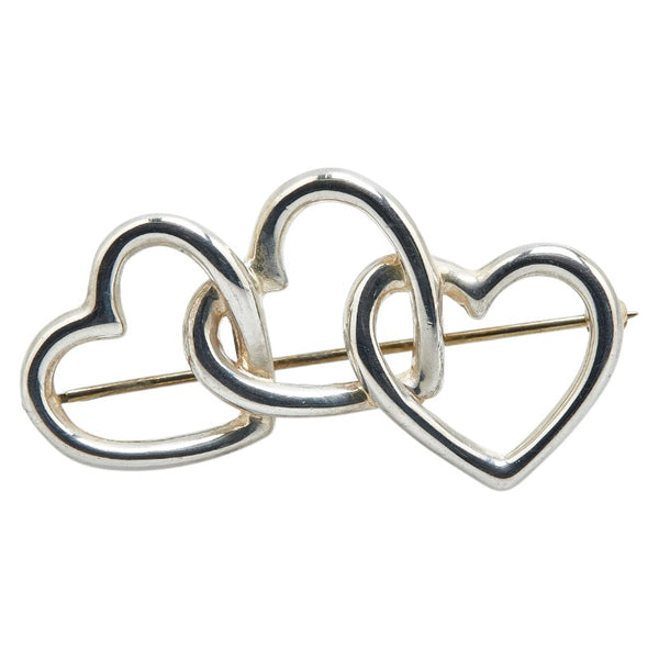 ティファニー トリプルハート ブローチ スターリングシルバー レディース TIFFANY&Co. 【中古】