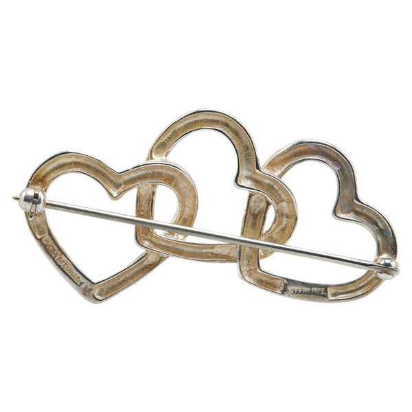 ティファニー トリプルハート ブローチ スターリングシルバー レディース TIFFANY&Co. 【中古】