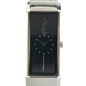 サンローラン 腕時計 5421-H05569Y クオーツ ブラック文字盤 ステンレススチール レディース SAINT LAURENT 【中古】