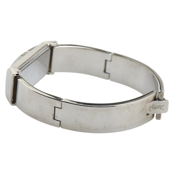サンローラン 腕時計 5421-H05569Y クオーツ ブラック文字盤 ステンレススチール レディース SAINT LAURENT 【中古】