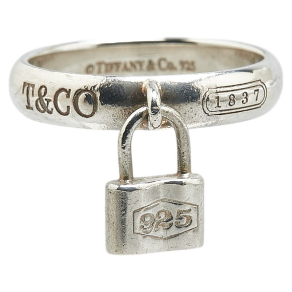 ティファニー 1837 ロック カデナ リング 指輪 SV925 シルバー レディース TIFFANY&Co. 【中古】