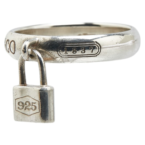 ティファニー 1837 ロック カデナ リング 指輪 SV925 シルバー レディース TIFFANY&Co. 【中古】