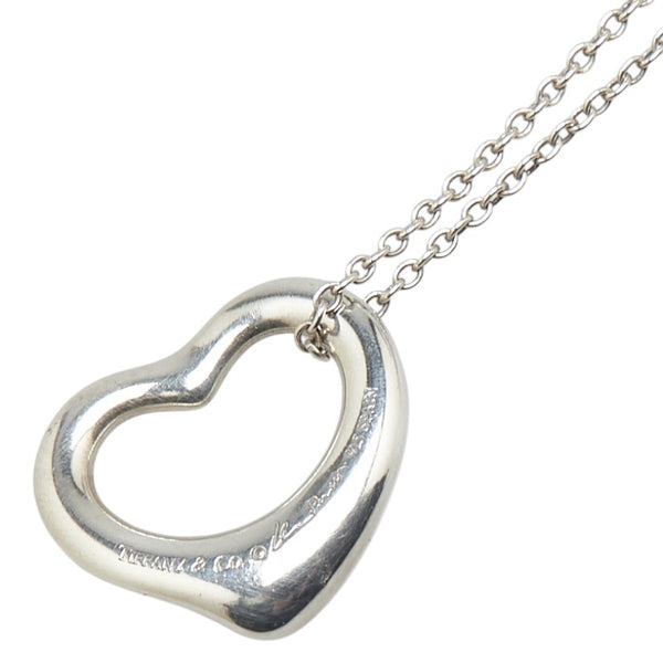 ティファニー オープンハート ネックレス シルバー SV925 シルバー レディース TIFFANY&Co. 【中古】