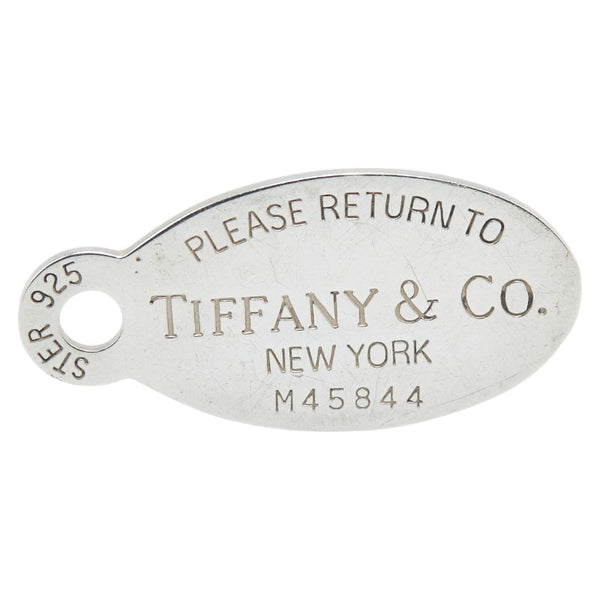 ティファニー リターントゥ オーバル ドッグタグ ペンダントトップ SV925 シルバー レディース TIFFANY&Co. 【中古】