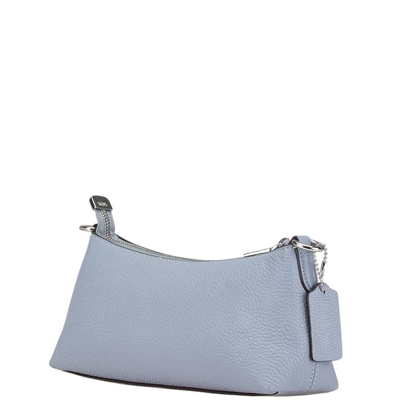 コーチ シャーロット ショルダーバッグ CL407 ブルー レザー レディース COACH 【中古】