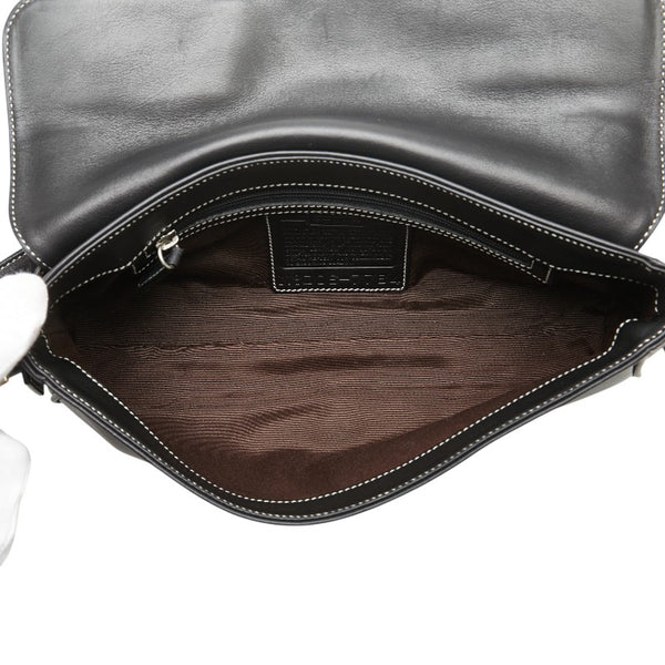 コーチ オールドコーチ ワンショルダーバッグ ハンドバッグ 7784 ブラック レザー レディース COACH 【中古】