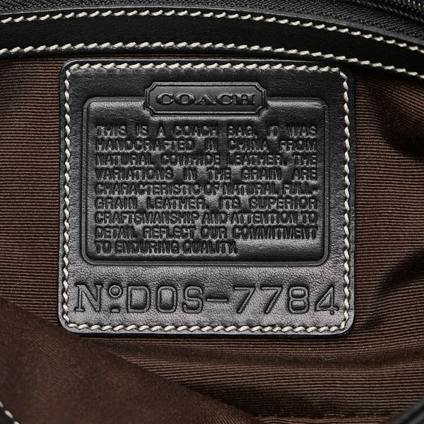 コーチ オールドコーチ ワンショルダーバッグ ハンドバッグ 7784 ブラック レザー レディース COACH 【中古】