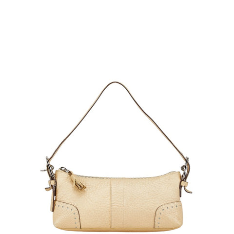 コーチ ミニショルダーバッグ ハンドバッグ 5052 アイボリー ホワイト レザー レディース COACH 【中古】