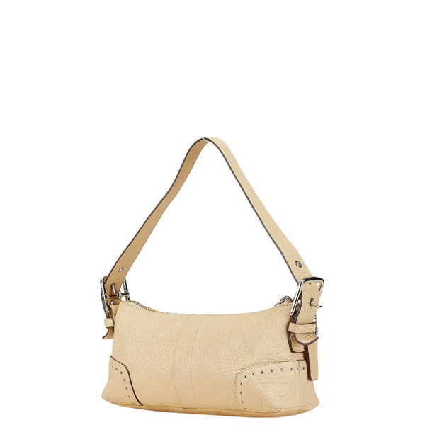 コーチ ミニショルダーバッグ ハンドバッグ 5052 アイボリー ホワイト レザー レディース COACH 【中古】