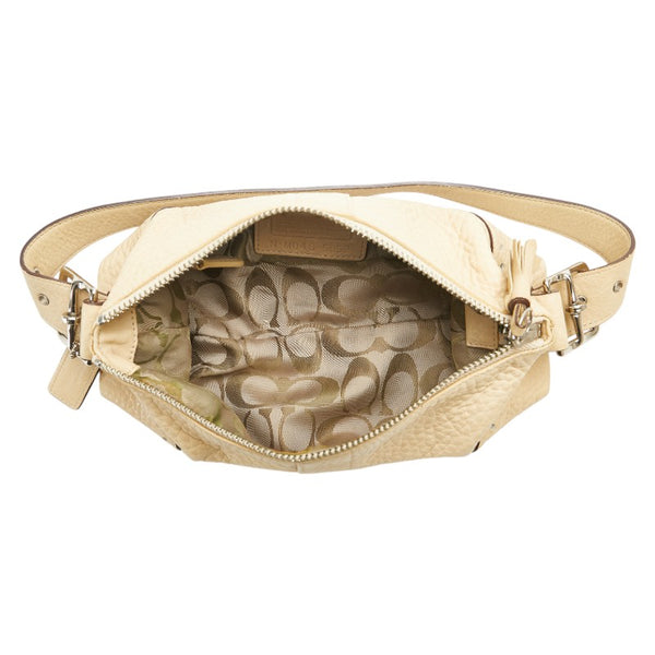 コーチ ミニショルダーバッグ ハンドバッグ 5052 アイボリー ホワイト レザー レディース COACH 【中古】