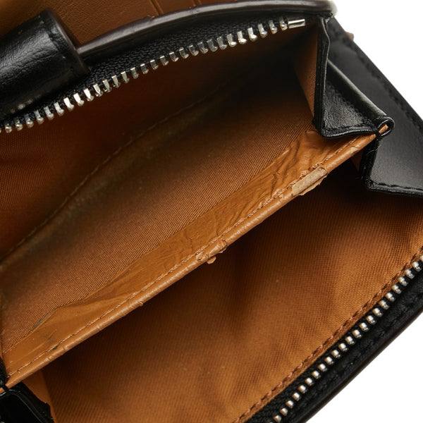 コーチ シグネチャー 二つ折り財布 F27147 ベージュ ブラウン PVC レザー レディース COACH 【中古】