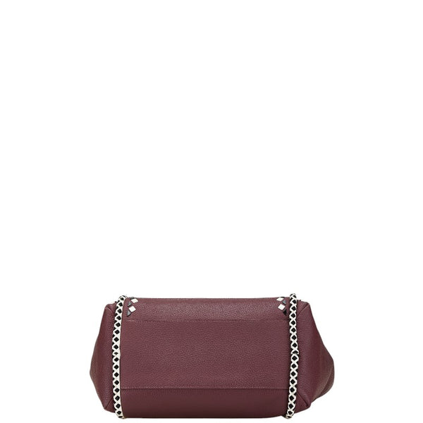 ケイトスペード ハンドバッグ トートバッグ ワインレッド ホワイト ブラック レザー レディース Kate Spade 【中古】