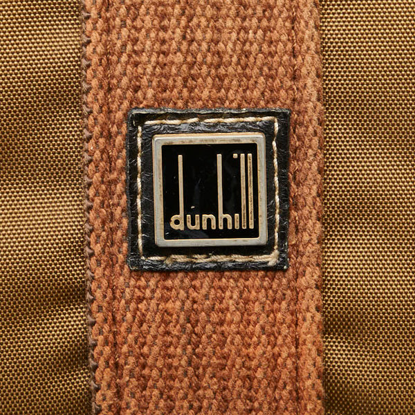 ダンヒル ロゴ ハンドバッグ ボストンバッグ ブラウン ナイロン キャンバス レディース Dunhill 【中古】