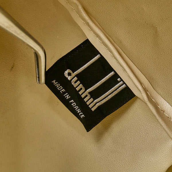 ダンヒル ロゴ ハンドバッグ ボストンバッグ ブラウン ナイロン キャンバス レディース Dunhill 【中古】