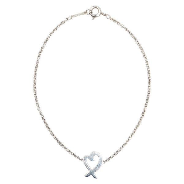 ティファニー パロマ ピカソ ラビング ハート ブレスレット SV925 シルバー レディース TIFFANY&Co. 【中古】
