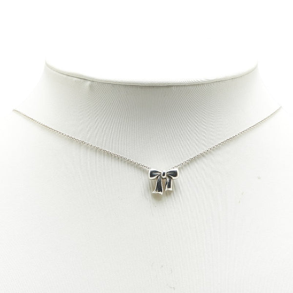 ティファニー リボン ネックレス SV925 シルバー レディース TIFFANY&Co. 【中古】