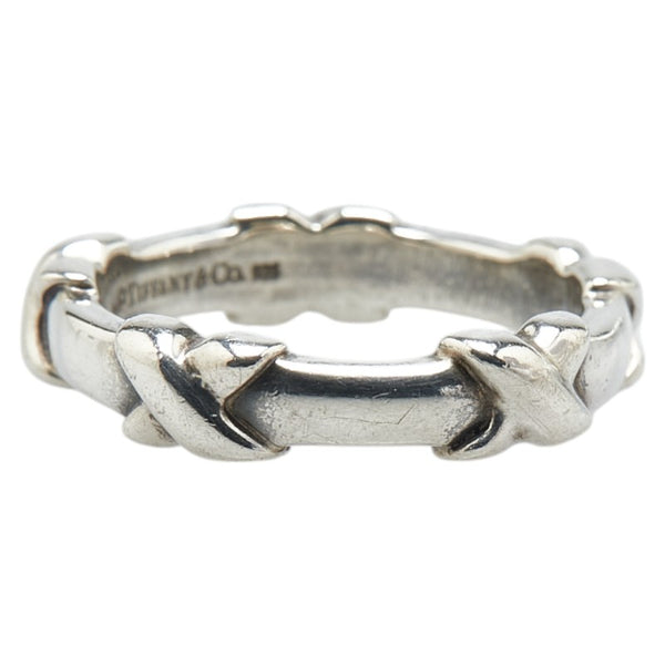 ティファニー シグネチャー リング 指輪 SV925 シルバー レディース TIFFANY&Co. 【中古】
