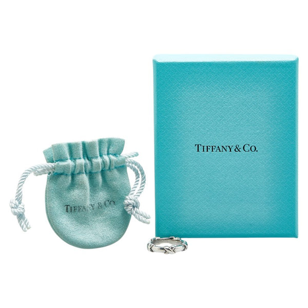 ティファニー シグネチャー リング 指輪 SV925 シルバー レディース TIFFANY&Co. 【中古】