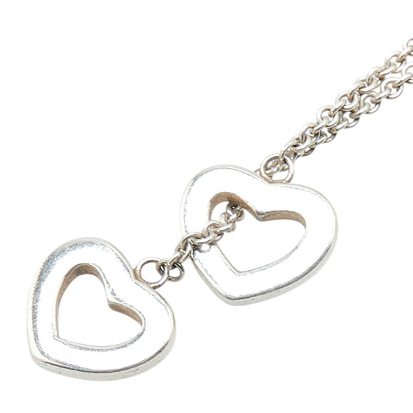 ティファニー ハートリンク ラリアット ネックレス SV925 シルバー レディース TIFFANY&Co. 【中古】