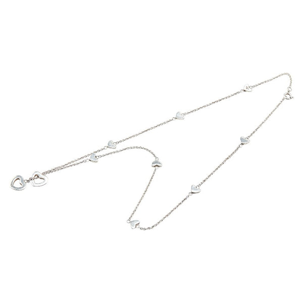 ティファニー ハートリンク ラリアット ネックレス SV925 シルバー レディース TIFFANY&Co. 【中古】