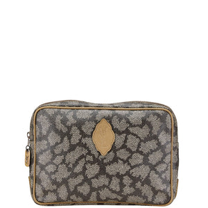 サンローラン ジラフ クラッチバッグ セカンドバッグ ベージュ ブラウン レザー レディース SAINT LAURENT 【中古】