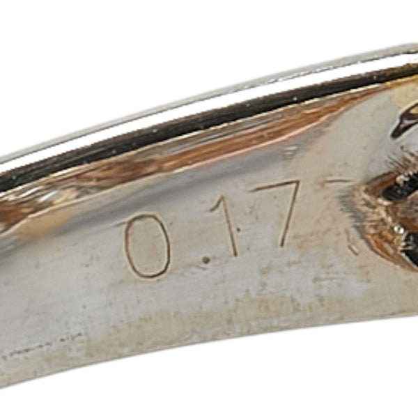 K18YG イエローゴールド K18WG ホワイトゴールド K18PG ピンクゴールド ダイヤ0.17ct スリーカラー リング 指輪 レディース 17号 【中古】
