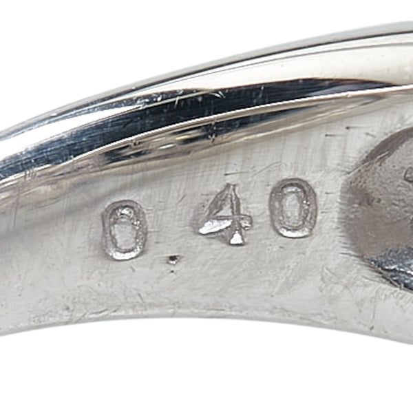 Pt900 プラチナ ピンクトルマリン0.80ct ダイヤ0.40ct 十字架 クロス モチーフ リング 指輪 レディース 7号 【中古】