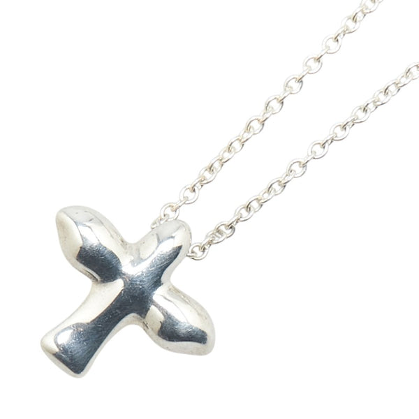 ティファニー バード クロス ネックレス SV925 シルバー レディース TIFFANY&Co. 【中古】