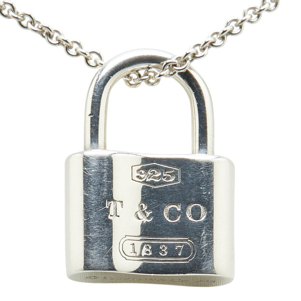 ティファニー ロック ネックレス SV925 シルバー レディース TIFFANY&Co. 【中古】