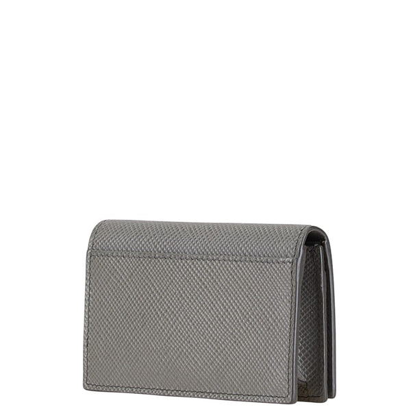 プラダ サフィアーノ カードケース グレー レザー レディース PRADA 【中古】