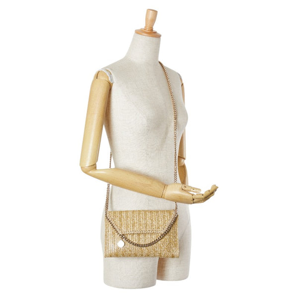 ステラマッカートニー ショルダーバッグ ベージュ ラフィア レディース Stella McCartney 【中古】