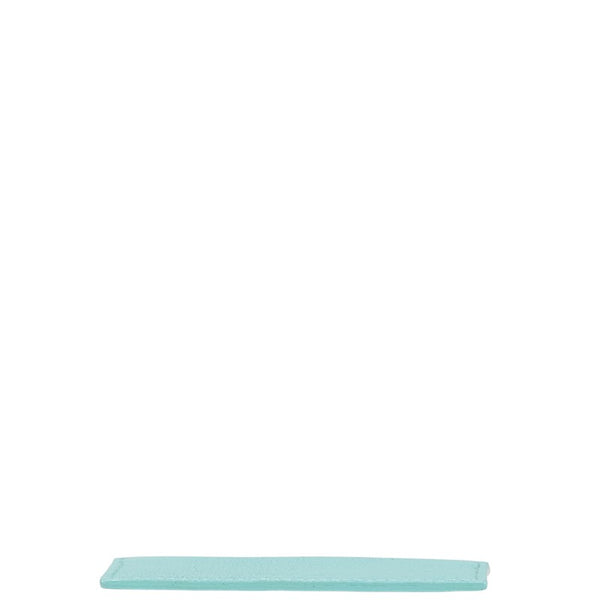ティファニー ロゴ カードケース 名刺入れ ブルー レザー レディース TIFFANY&Co. 【中古】