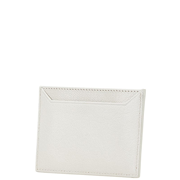 プラダ ロゴ カードケース ホワイト レザー レディース PRADA 【中古】