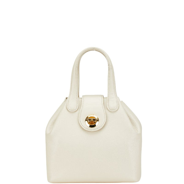 ジバンシー ヴィンテージ ハンドバッグ アイボリー ホワイト レザー レディース Givenchy 【中古】