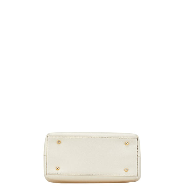ジバンシー ヴィンテージ ハンドバッグ アイボリー ホワイト レザー レディース Givenchy 【中古】