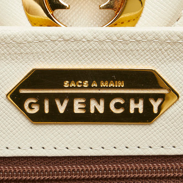 ジバンシー ヴィンテージ ハンドバッグ アイボリー ホワイト レザー レディース Givenchy 【中古】