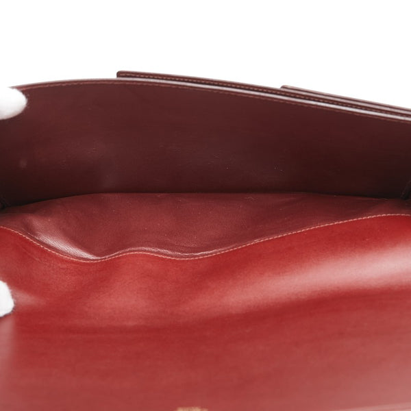 カルティエ マストライン クラッチバッグ ボルドー ワインレッド レザー レディース CARTIER 【中古】