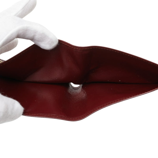 カルティエ マストライン マスト ドゥ 札入れ ボルト レッド レザー レディース CARTIER 【中古】