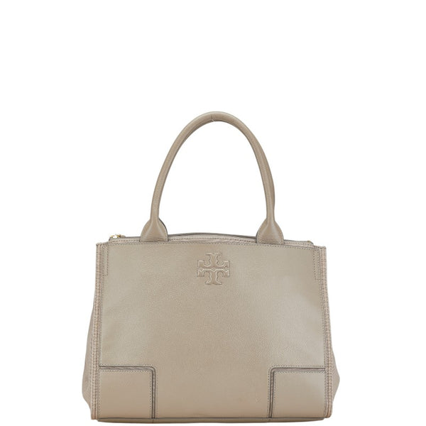 トリーバーチ ハンドバッグ ショルダーバッグ グレージュ レザー レディース Tory Burch 【中古】