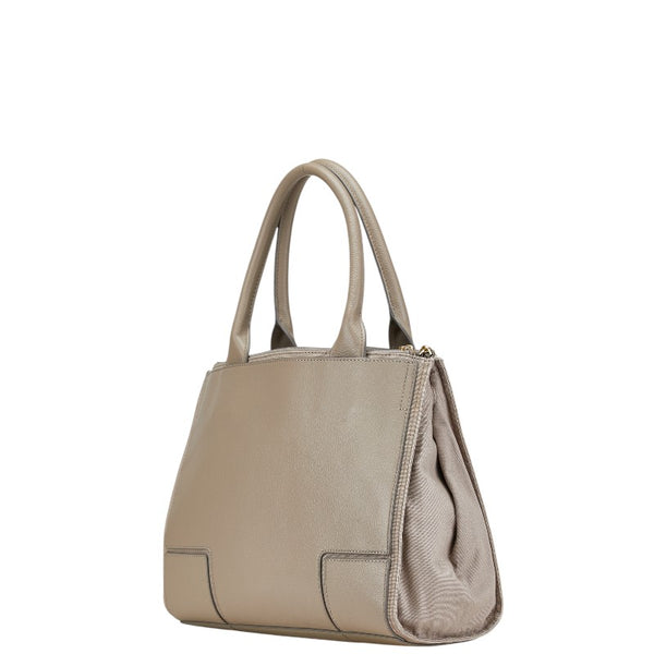 トリーバーチ ハンドバッグ ショルダーバッグ グレージュ レザー レディース Tory Burch 【中古】