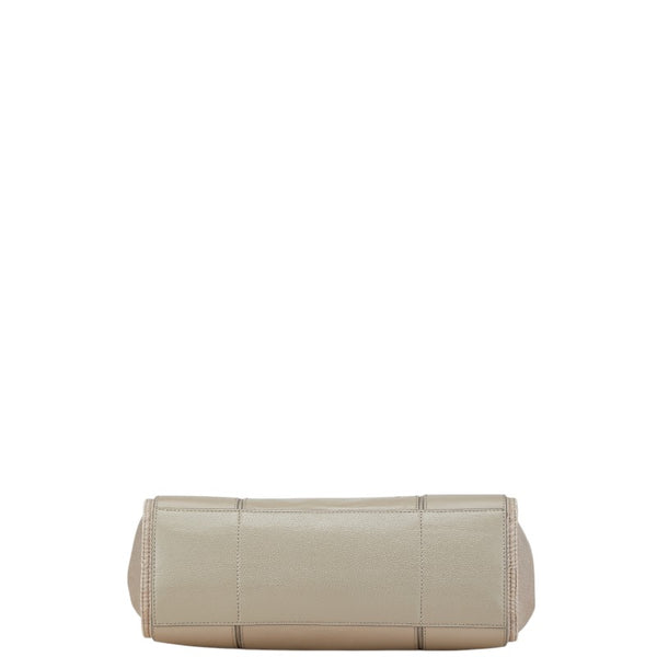 トリーバーチ ハンドバッグ ショルダーバッグ グレージュ レザー レディース Tory Burch 【中古】