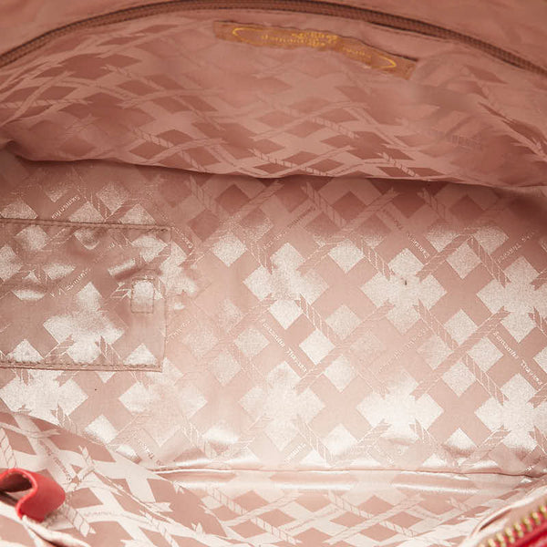 サマンサタバサ ハンドバッグ レッド レザー レディース Samantha Thavasa 【中古】