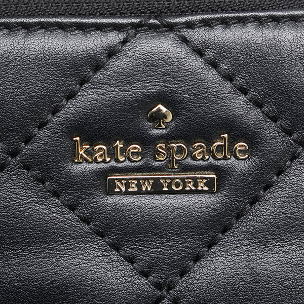 ケイトスペード 斜め掛け ショルダーバッグ ブラック レザー レディース Kate Spade 【中古】