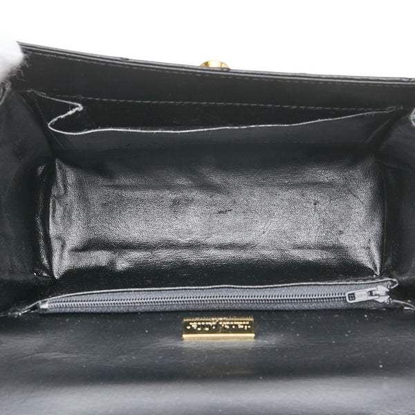 フランクオリビエ frank olivie ハンドバッグ ショルダーバッグ 2WAY ブラック オーストリッチ オーストリッチ レディース 【中古】