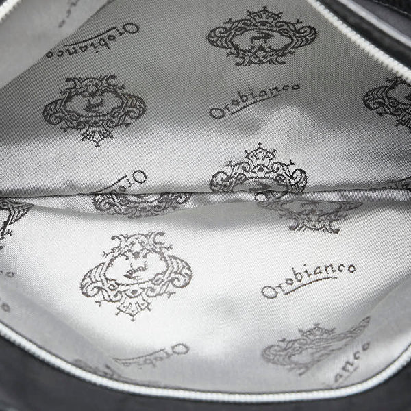 オロビアンコ ハンドバッグ ショルダーバッグ ブラック マルチカラー ナイロン レザー メンズ Orobianco 【中古】